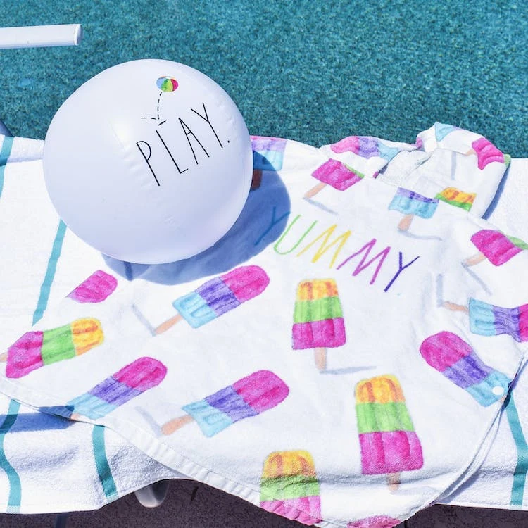 Hooded Towel & Beach Ball Sets - Assorted 1