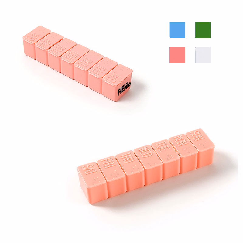 Moq25 Pp Material Braille 7 Day Pill Box