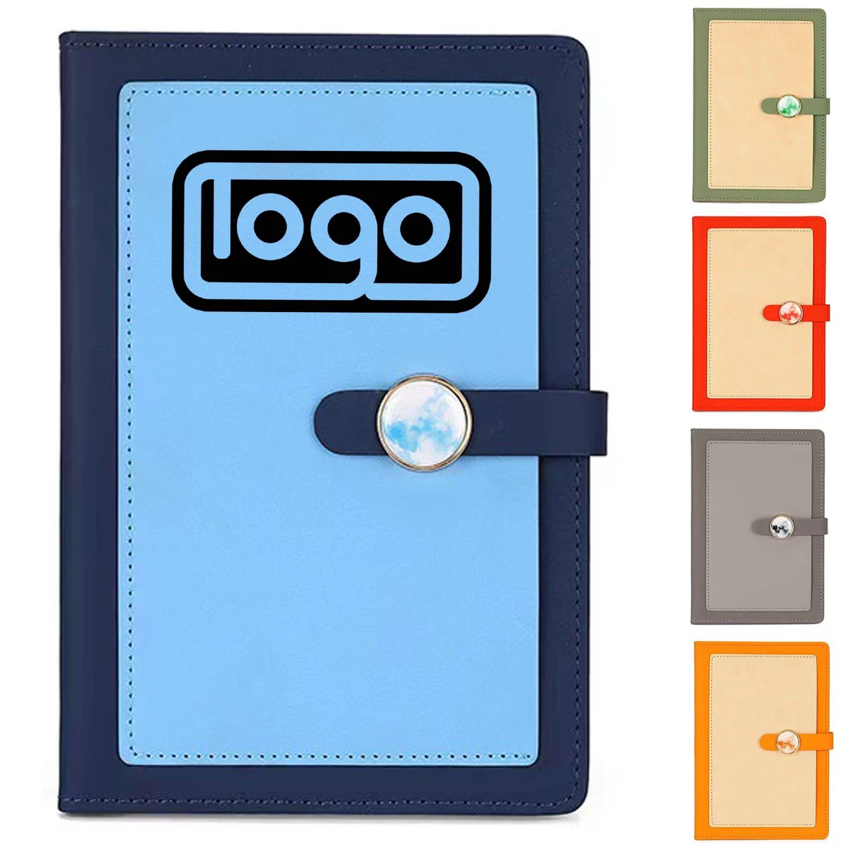 A5 Buckle PU Leather Multi-color Notebook 1