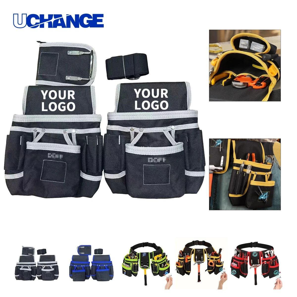 Magnetic Oxford Tool Belt Organizer 11.02" x 4.72" x 31.57" 1