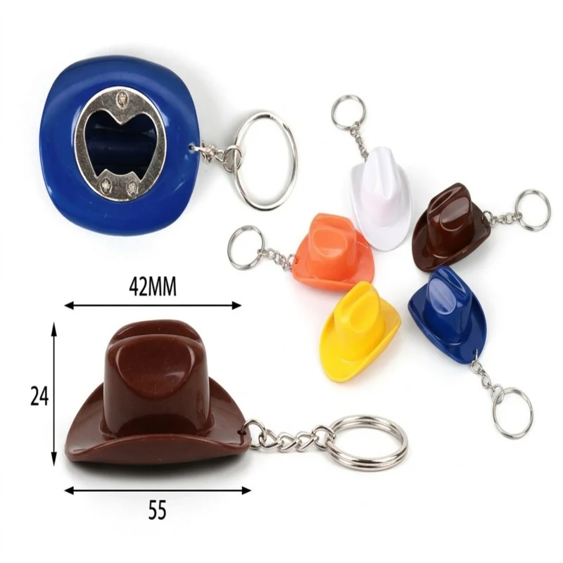 Cowboy Hat Bottle Opener W/ Keychain 1