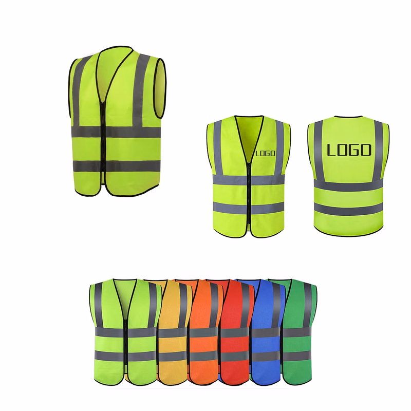 Work Safety Reflective Vest With Zipper