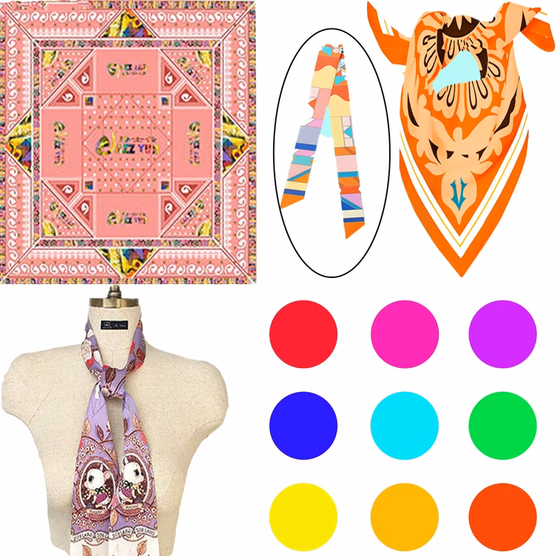 Spot Full Color Square Bandana Kerchief