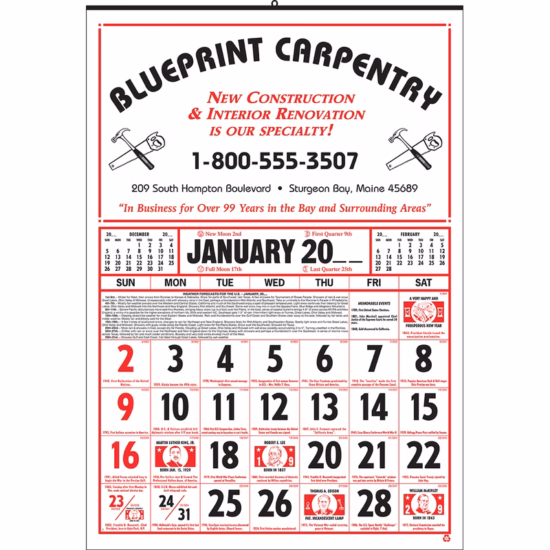 Style 40 12-Sheet Calendar