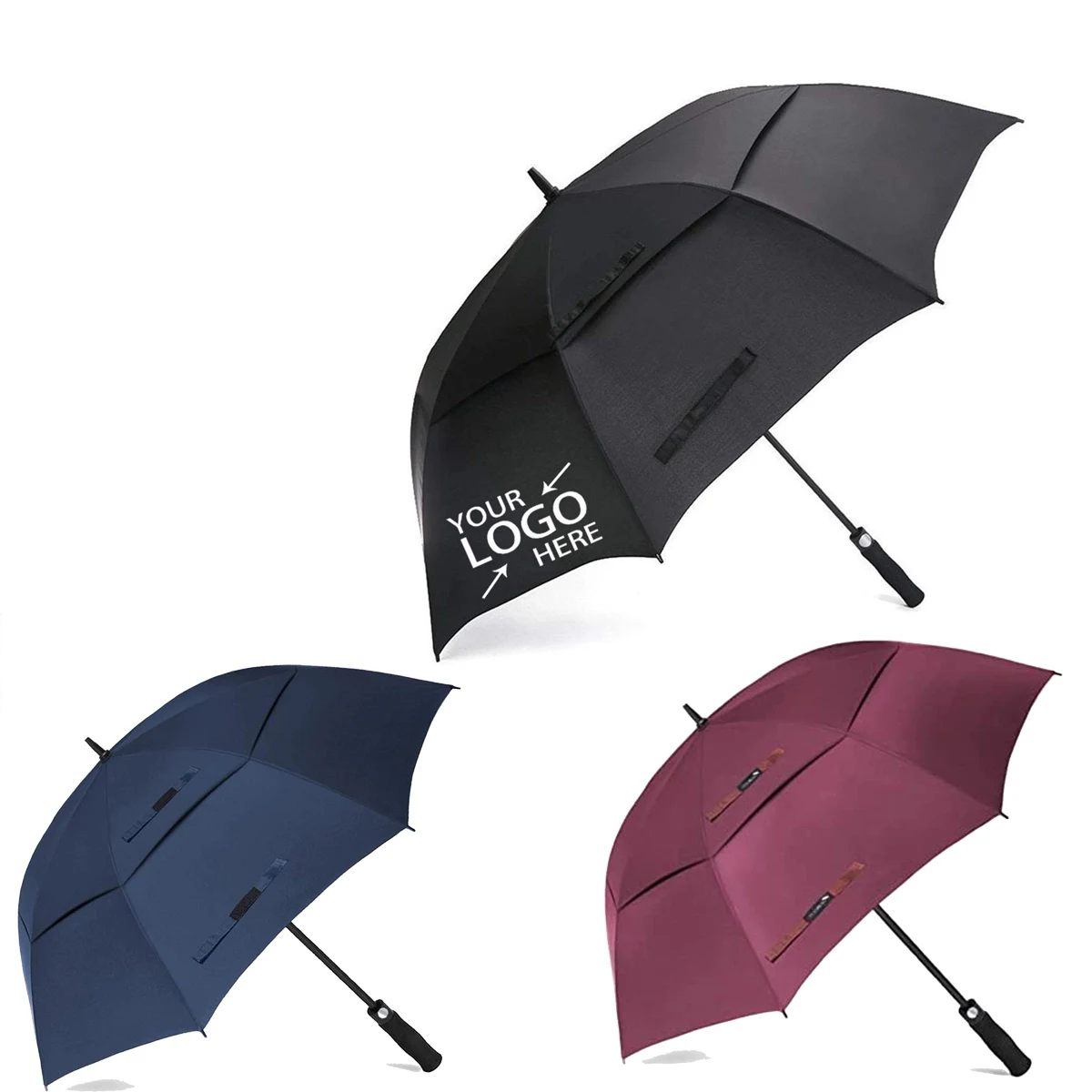 Automatic Open Double Canopy Umbrellas 1