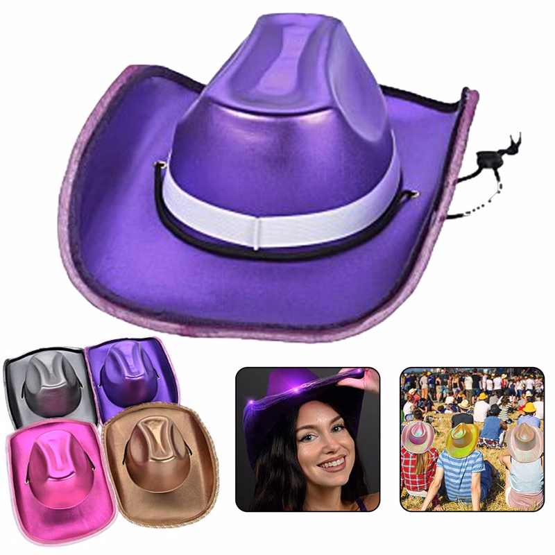 Shiny Light Up Cowboy Hat
