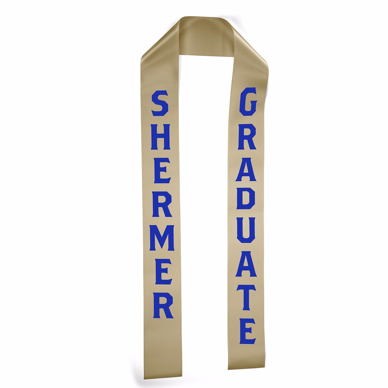 3" Badge Satin Stole - 60" Long - Brilliance