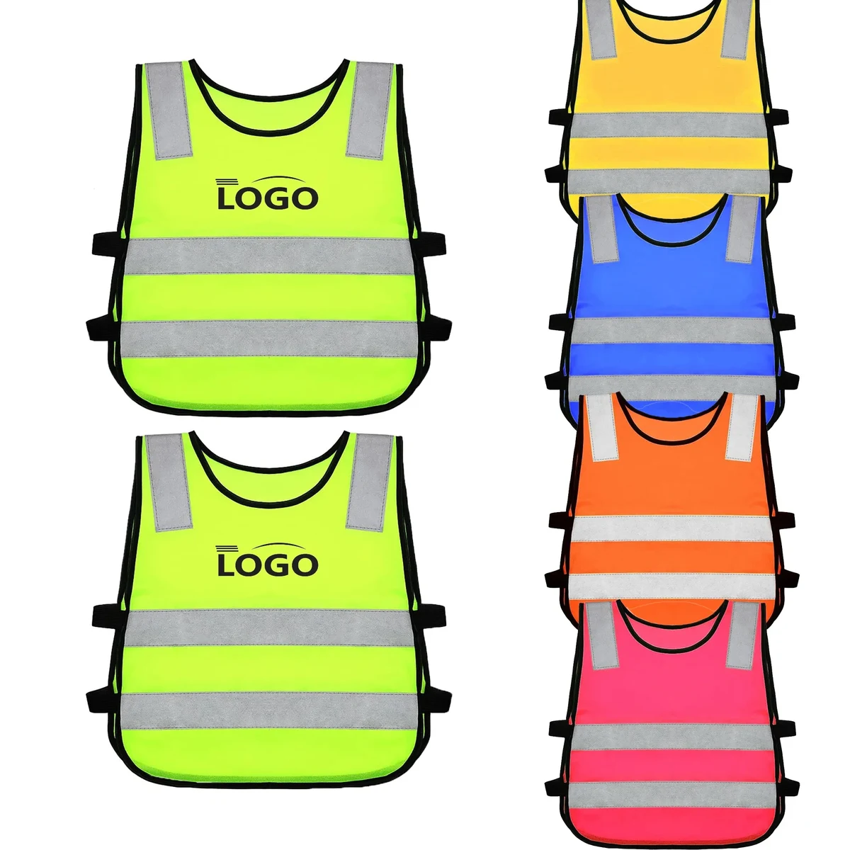 Children Neon Reflective Safety Vest Kids High Visibility 1