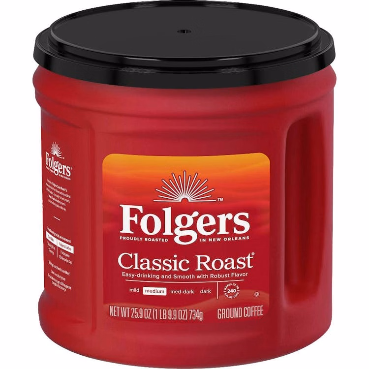 Folgers Ground Coffee - Classic Roast 25.9 oz 6 Pack