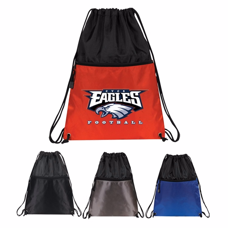 Dobby Nylon Drawstring Backpack (Bag, Backpack)
