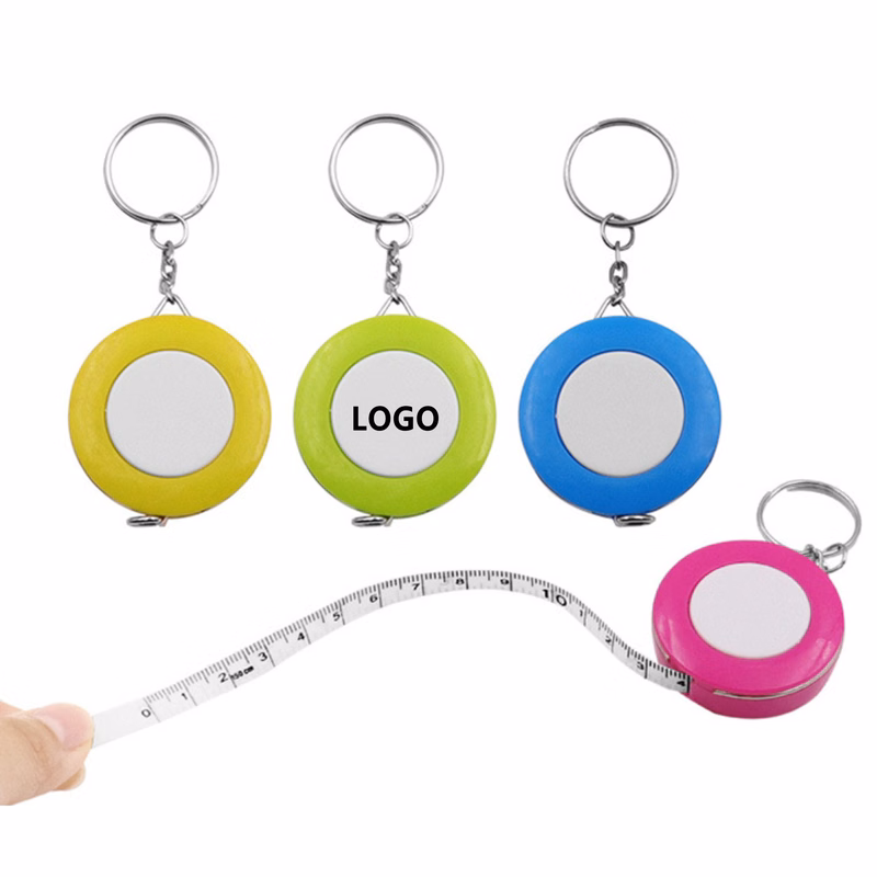 Candy-Colored Key Chain Tape Measure