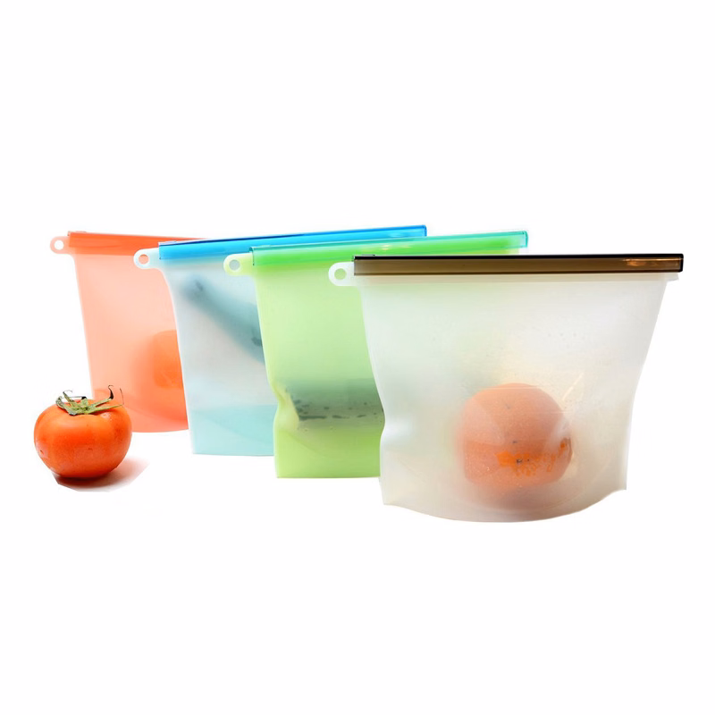 Multifunctional silicone fresh-keeping bag