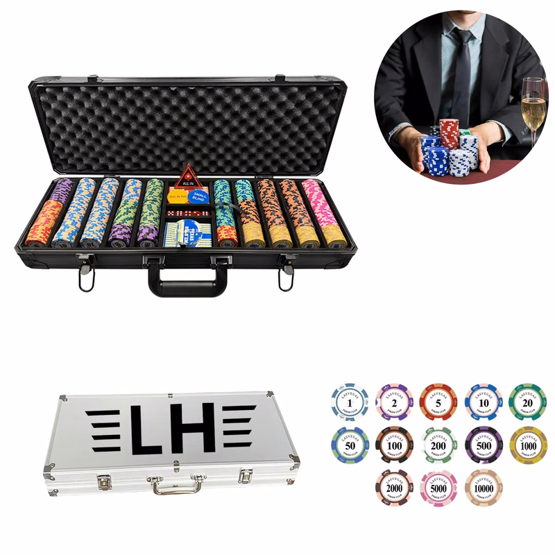 300 Piece Texas Hold'em Poker Chip Set