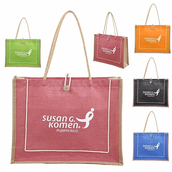 Bliss Jute Tote Bag -18x14x5.5