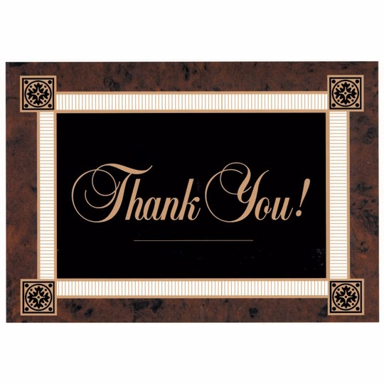 Classic Thank You Card