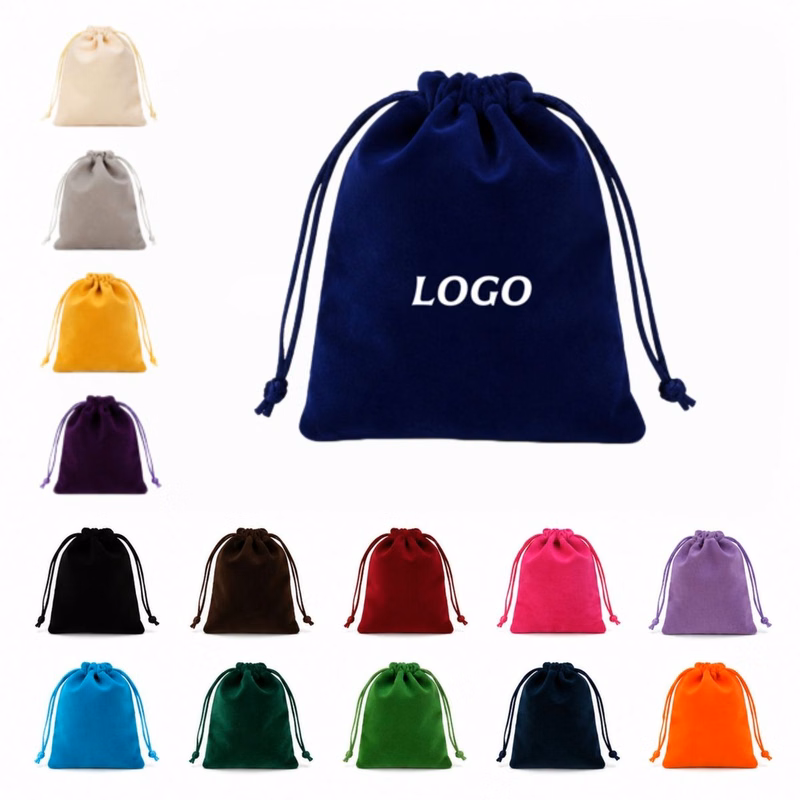 Plush Drawstring Gift Bag
