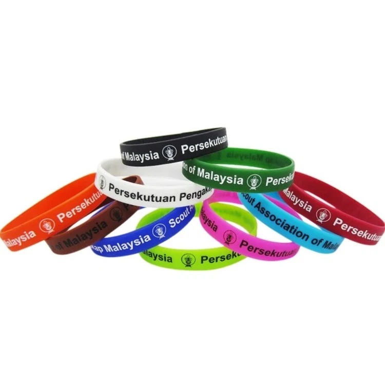 Screen Printed Silicone Bracelet 1