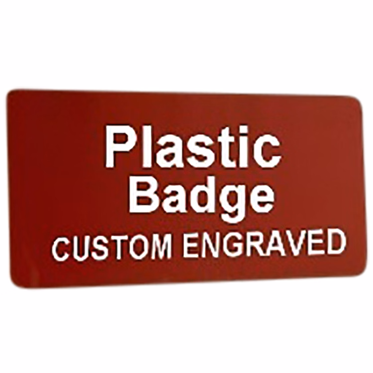 TopLine Hard Plastic Name Tag