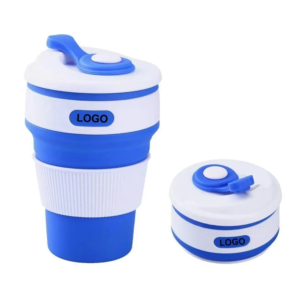 12 oz Silicone Collapsible Coffee Cup 1