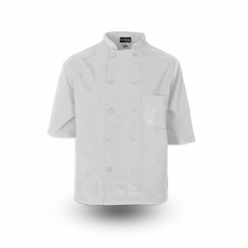 Ten Button Chef Coat - Short Sleeve