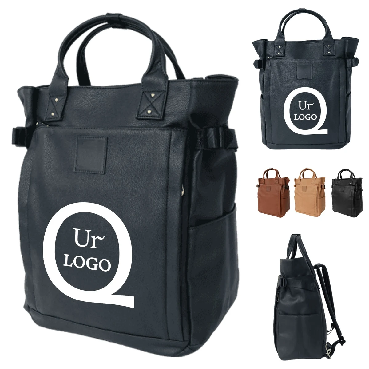 17 Inch Pu Laptop Backpack 1