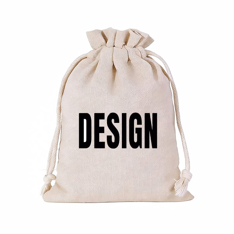Cotton Storage Drawstring Bag