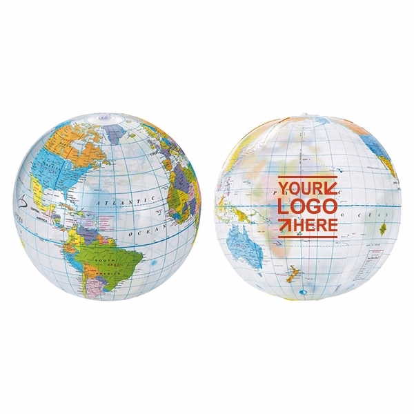 Transparent Globe beach ball