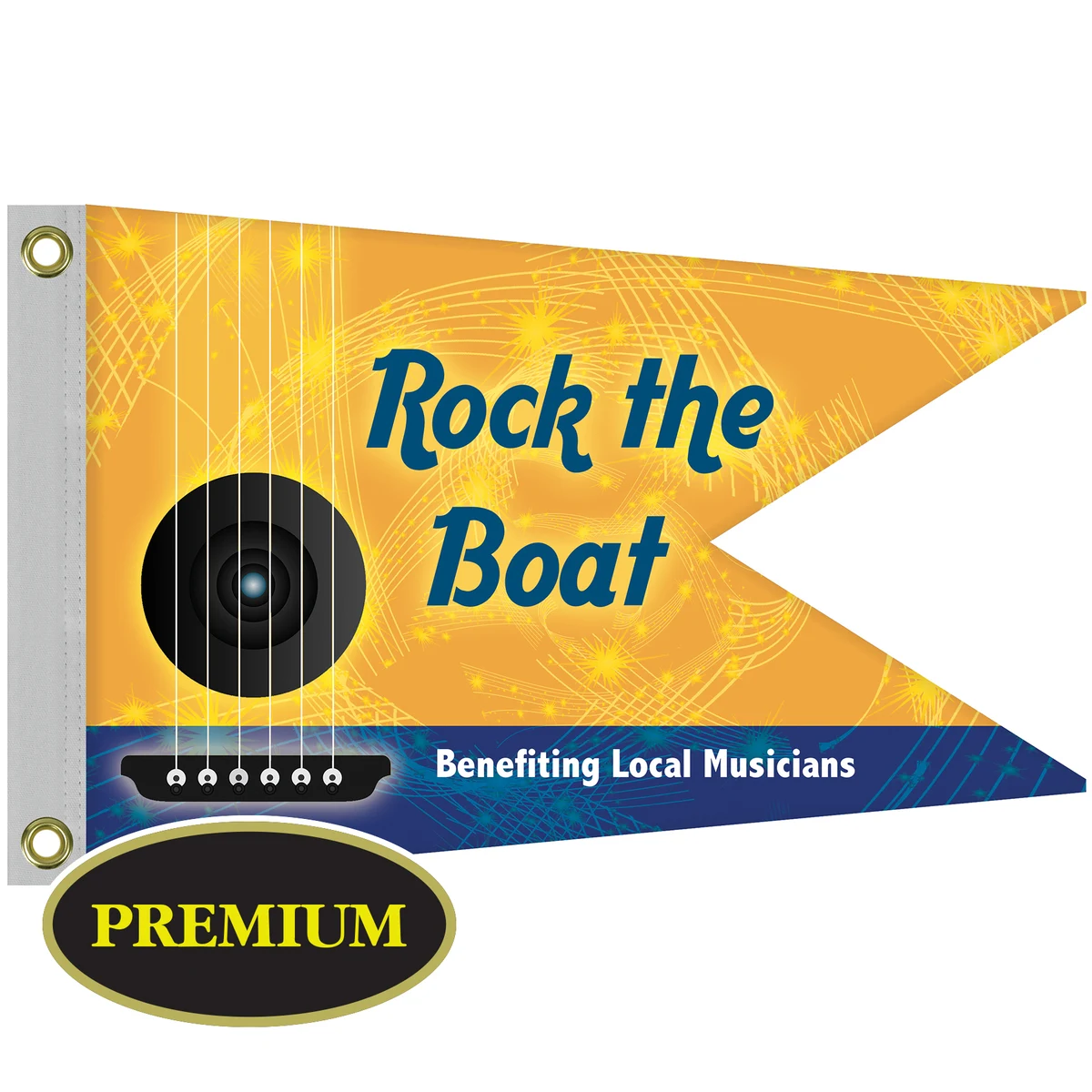 Single Reverse Knitted Polyester Swallowtail Boat Flag (16"x24") 1