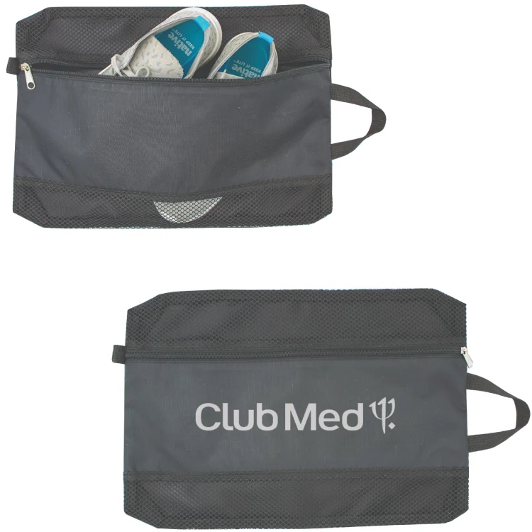 Ripstop Polyester Shoe Bag with Mesh Windows 1
