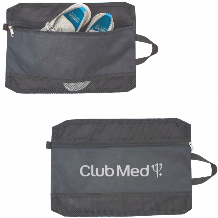 Ripstop Polyester Shoe Bag with Mesh Windows