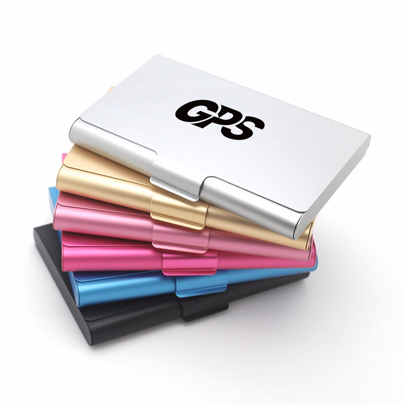 3 5/8 " Aluminum Alloy Business Card Holder