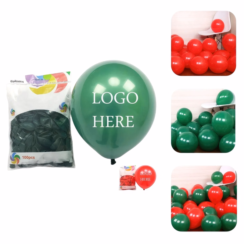 Christmas Party 10" Latex Balloon - 100pcs Set