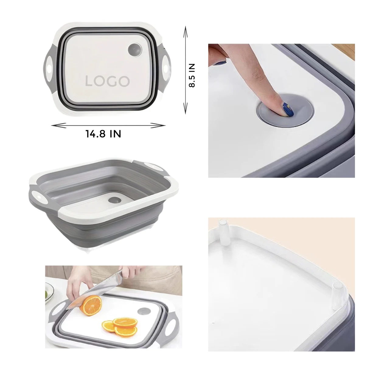 MOQ 10 PCS Convenient Folding Plastic Cutting Board 1