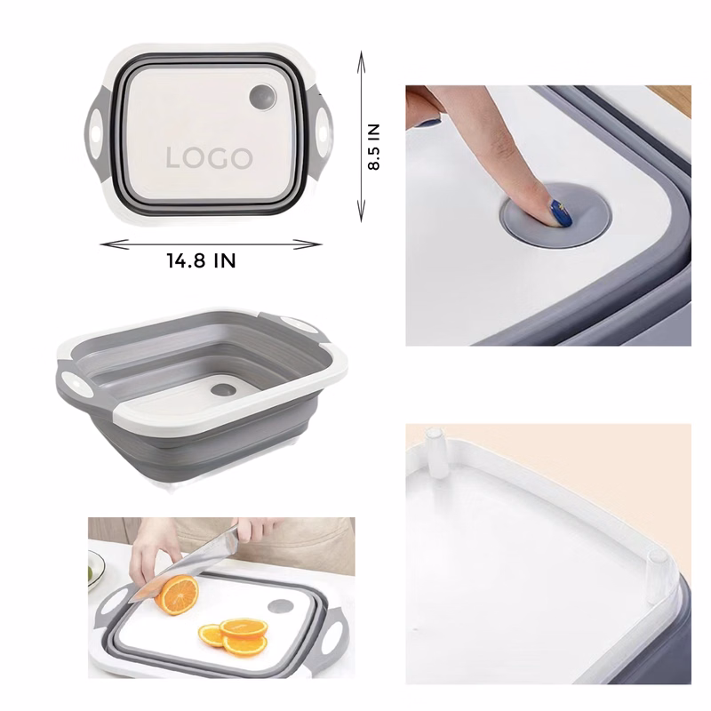 MOQ 10 PCS Convenient Folding Plastic Cutting Board