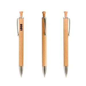 Nature Wooden Clip Pen 1