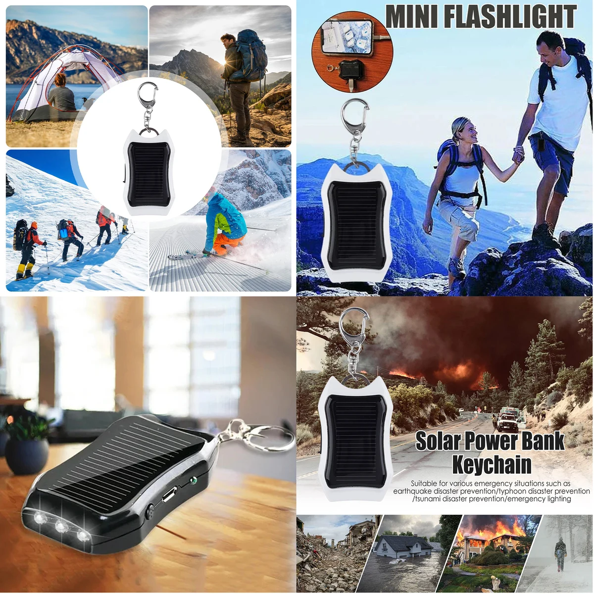 Solar-Charger-Power-Bank Keychain 1