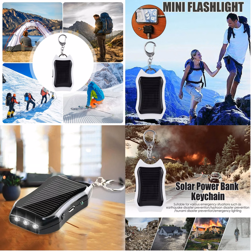 Solar-Charger-Power-Bank Keychain