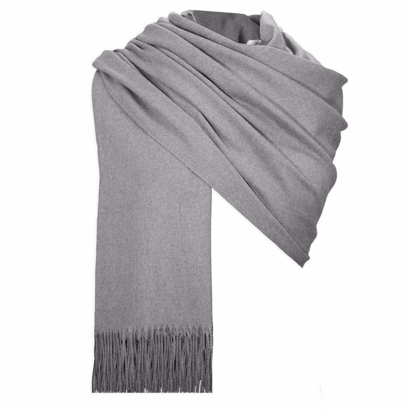 Light Gray Viscose Pashmina