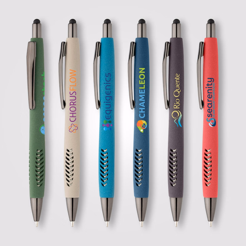 Avalon Recycled Plastic Stone Finish Stylus Pen