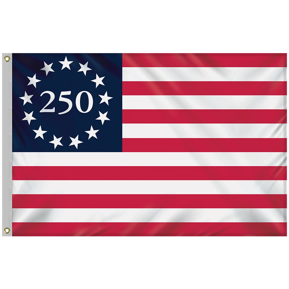 4' X 6' BETSY ROSS AMERICA 250TH OUTDOOR NYLON FLAG 1