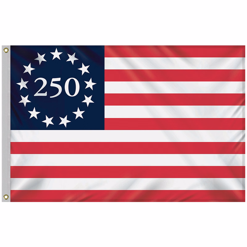 4' X 6' BETSY ROSS AMERICA 250TH OUTDOOR NYLON FLAG