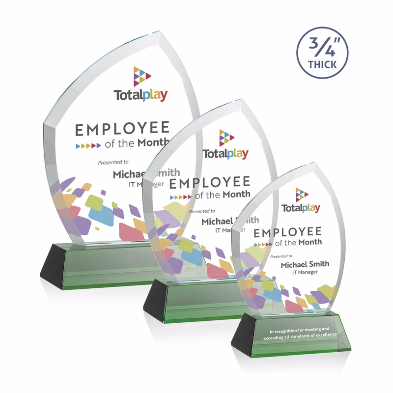 Daltry VividPrint™ Award on Newhaven Base - Green