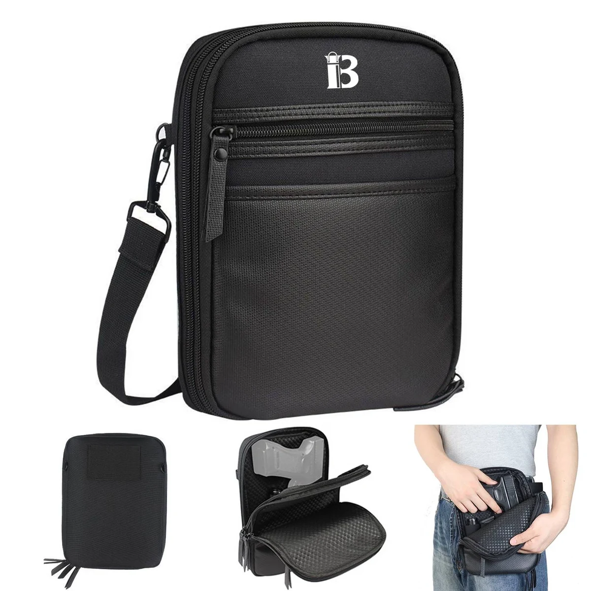 PU Leather Portable Tactical Gun Bag 1