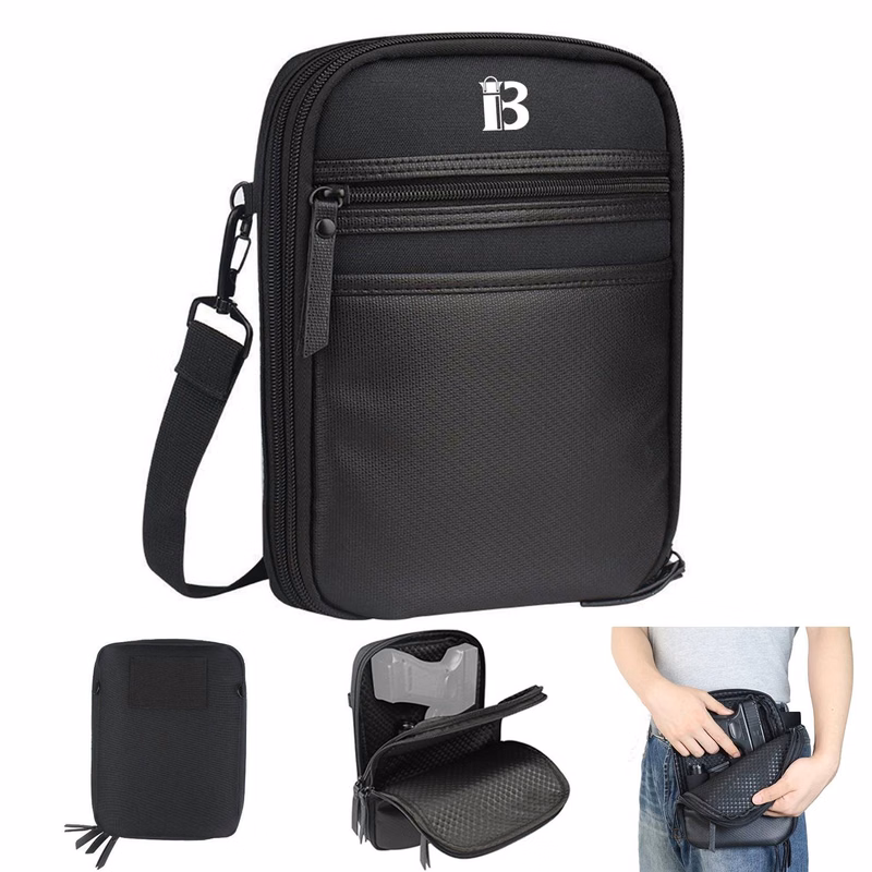 PU Leather Portable Tactical Gun Bag