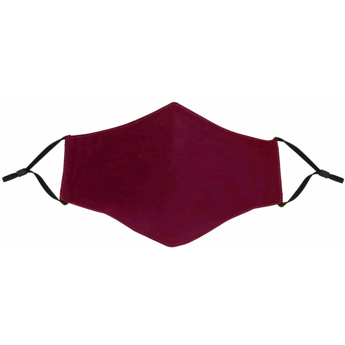 Maroon Face Mask with Adjustable Ear Loops 1