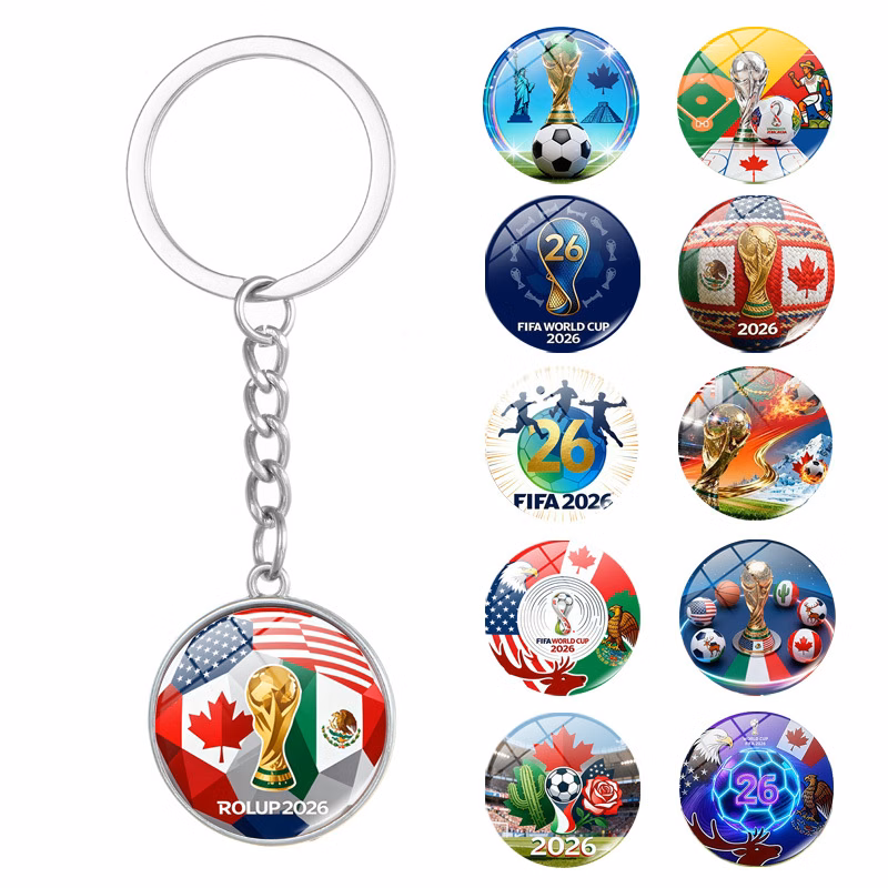 2026 FIFA World Cup Single-Sided Custom Printing Keychain