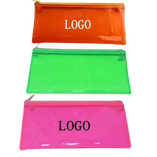 Clear PVC Zippered Pencil Bag 1