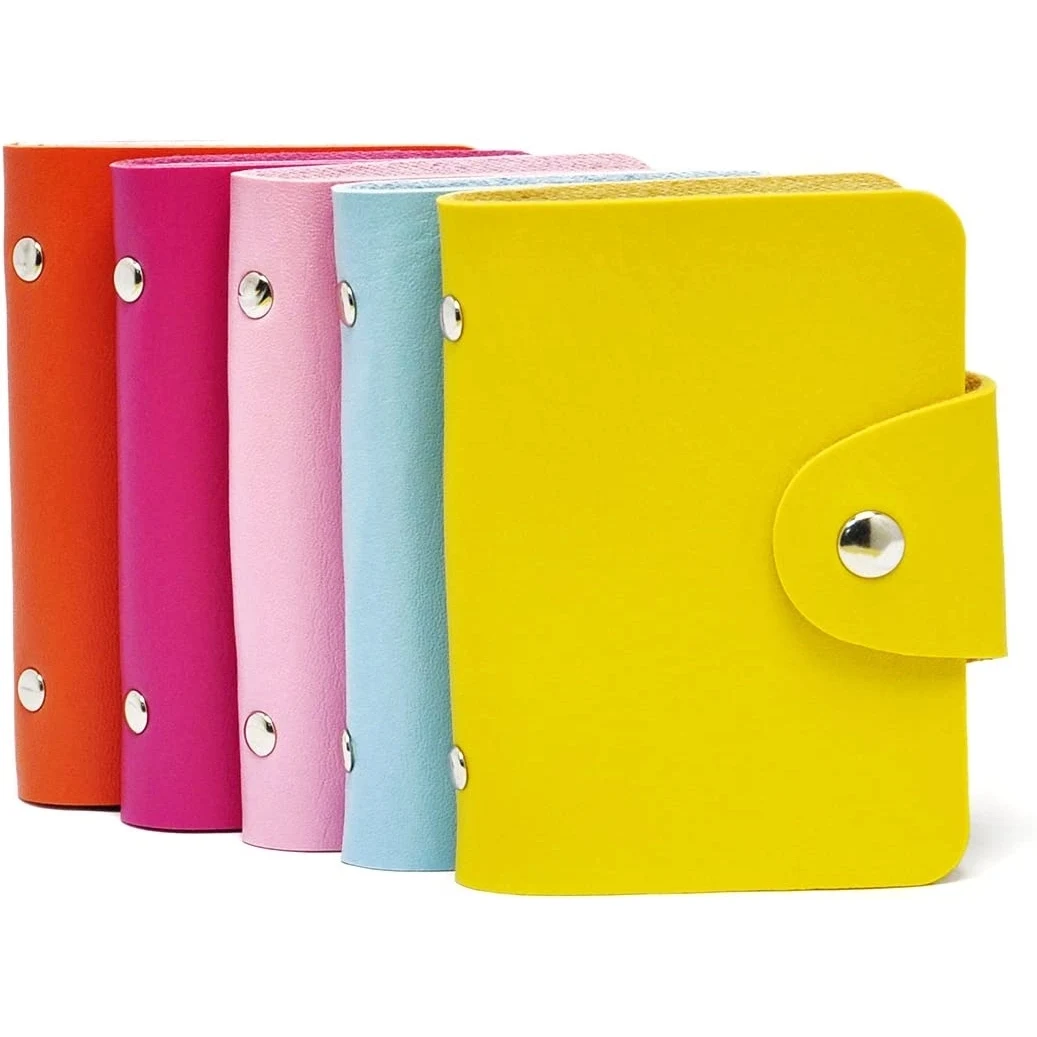 24 Slots PU Business Card/Bank Card Foldable Holder 1