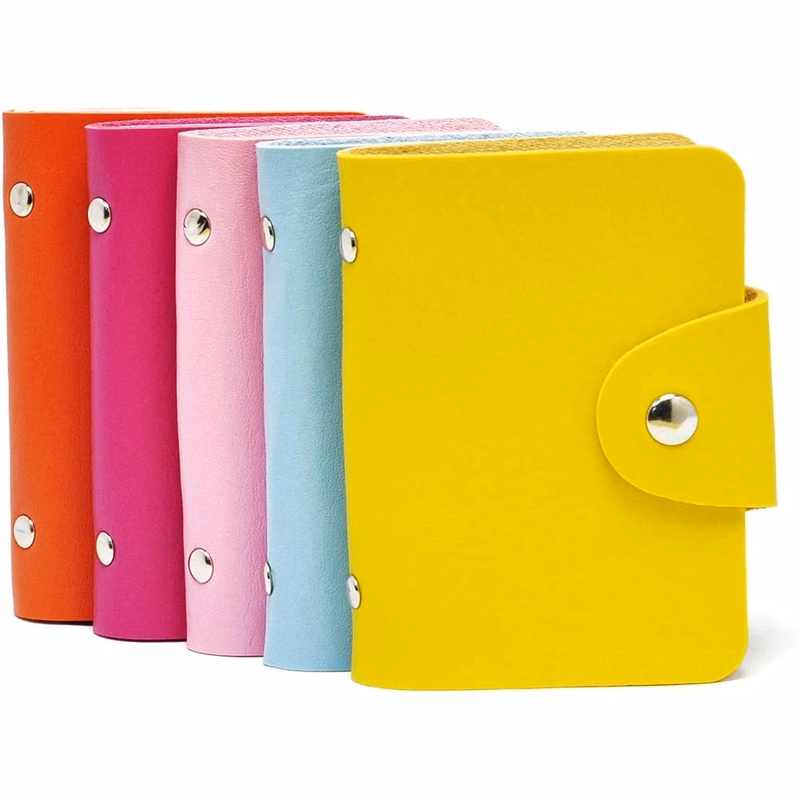 24 Slots PU Business Card/Bank Card Foldable Holder