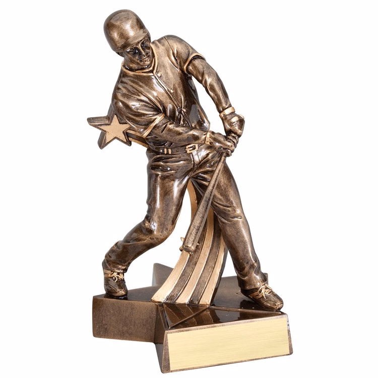 8 1/2" Tall Baseball Male Superstar Resin Award